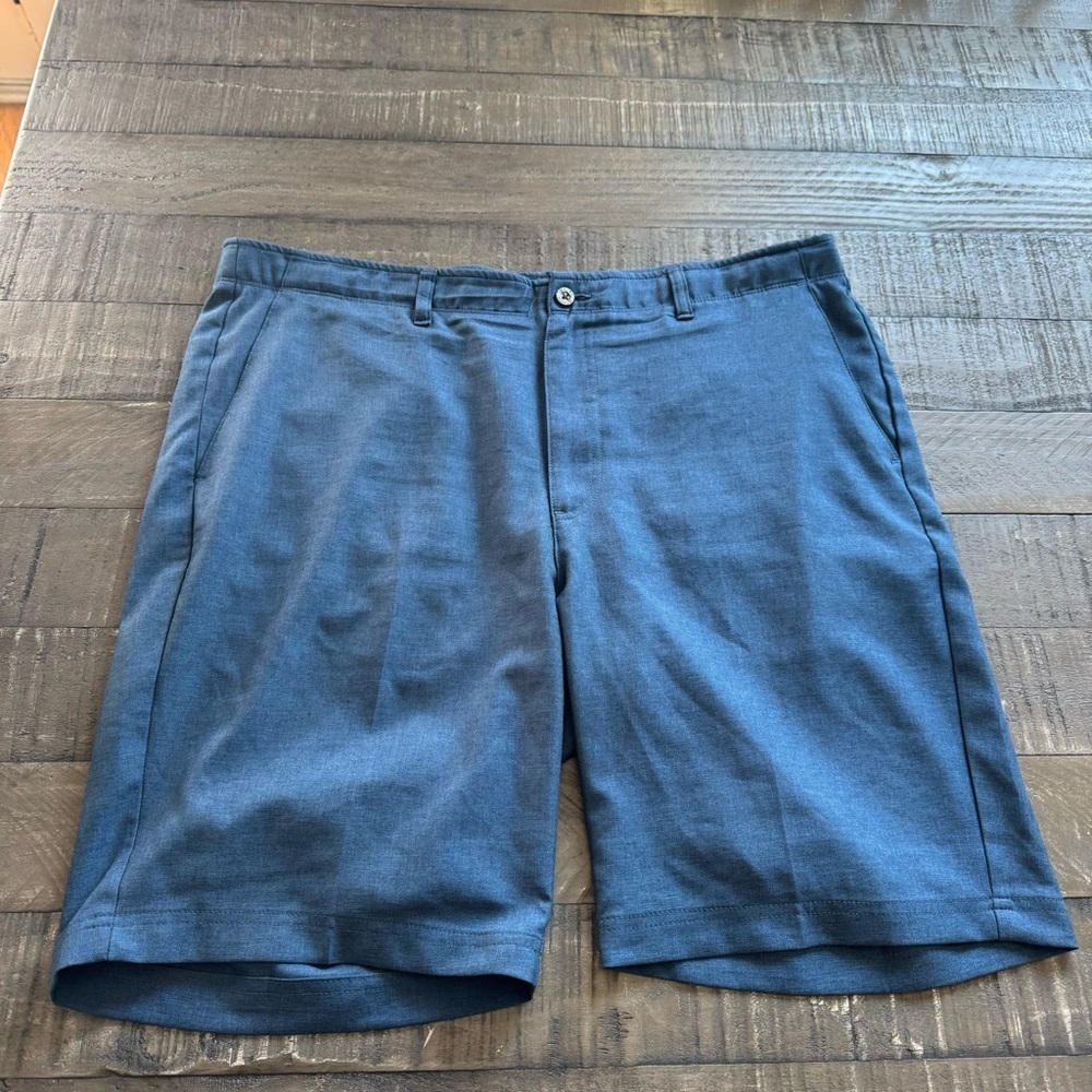 Pebble Beach Dry-Luxe Performance Shorts Blue Men's Size 38 Golf Activewear
